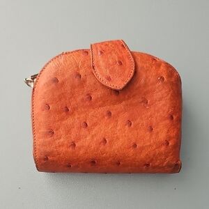 Via la Moda genuine Ostrich leather skin lady wallet.